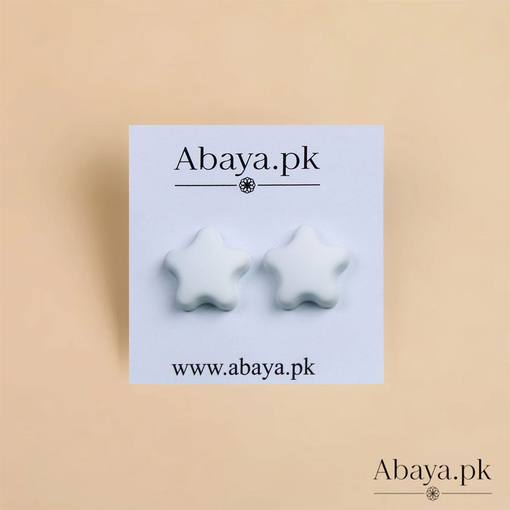 MATTE Star - WHITE MAGNET PINS