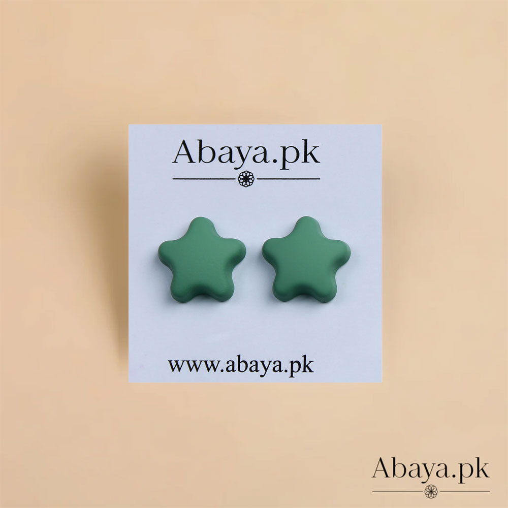 MATTE Star - GREEN MAGNET PINS