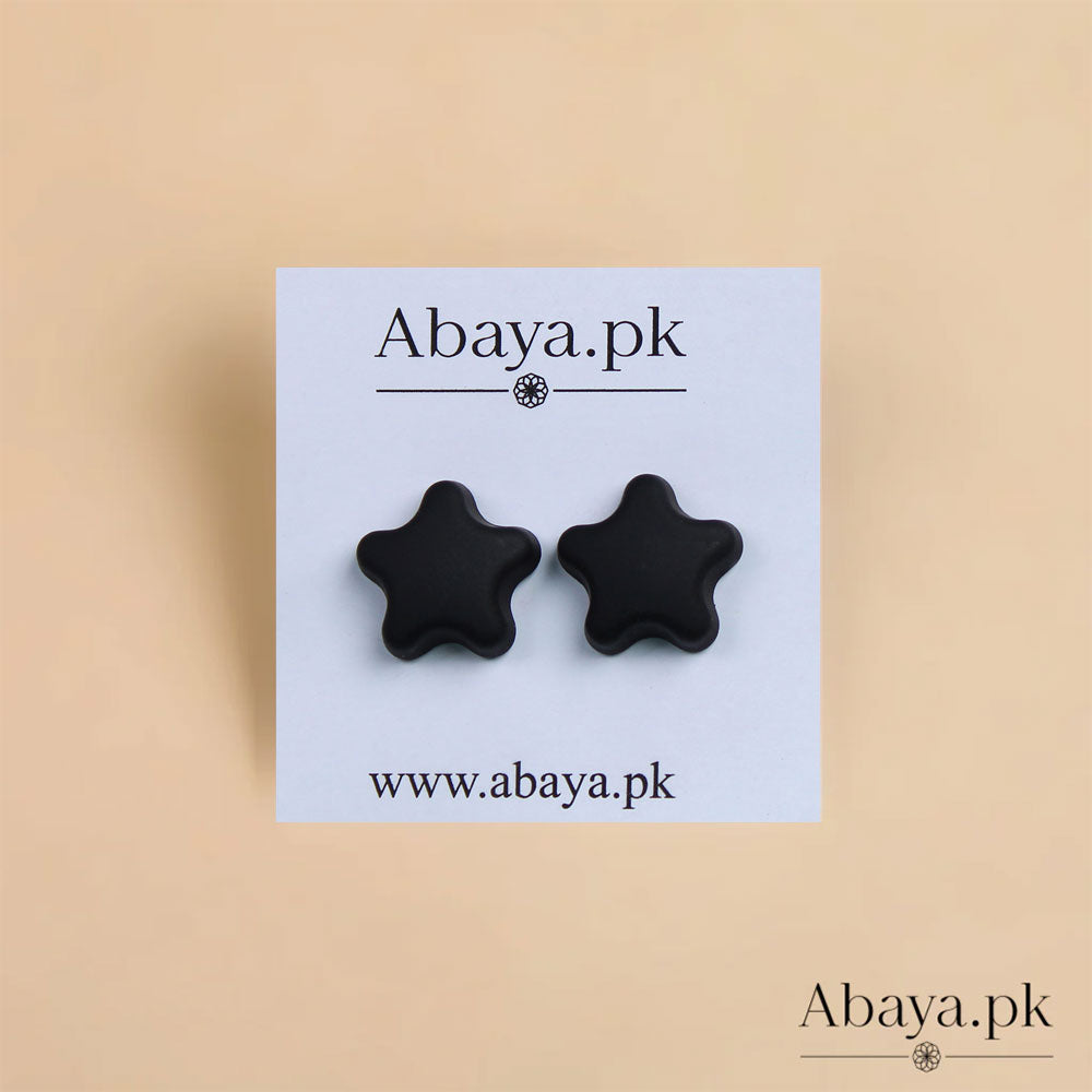 MATTE Star - BLACK MAGNET PINS