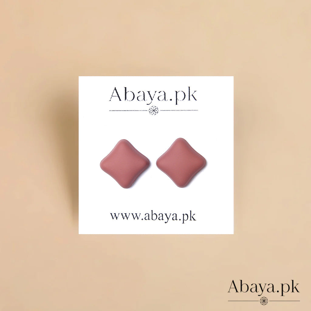 Matte Squre - Rose Pink Magnet Pins