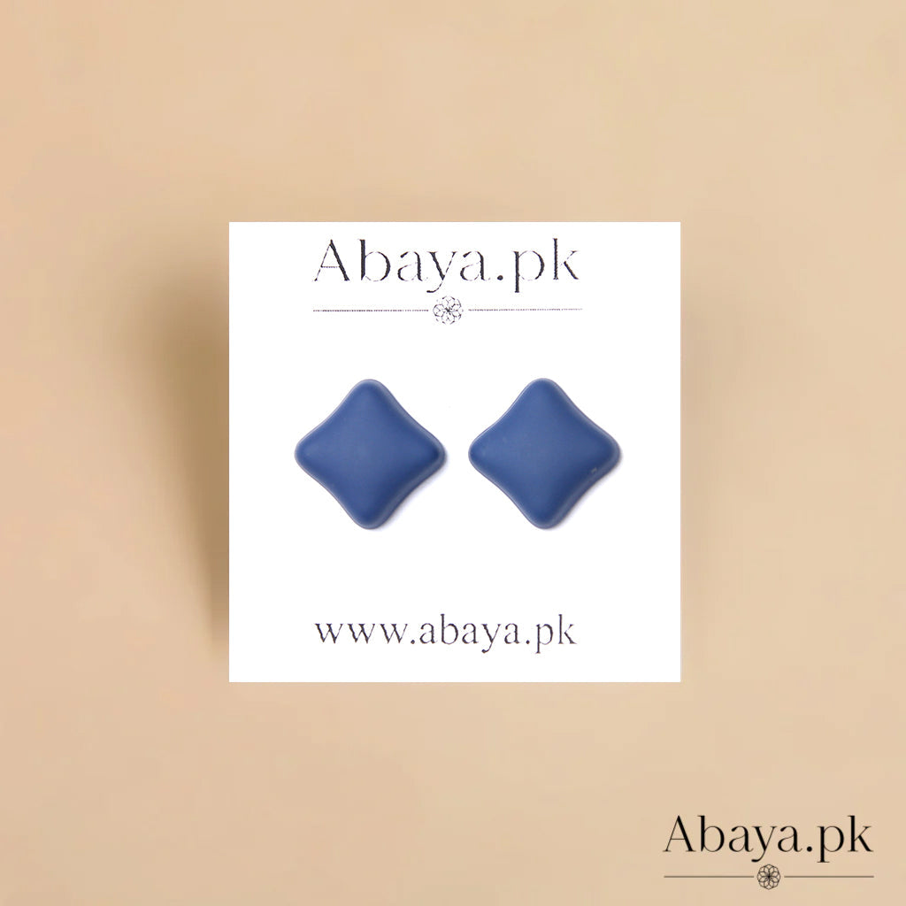 Matte Squre - Ink Blue Magnet Pins