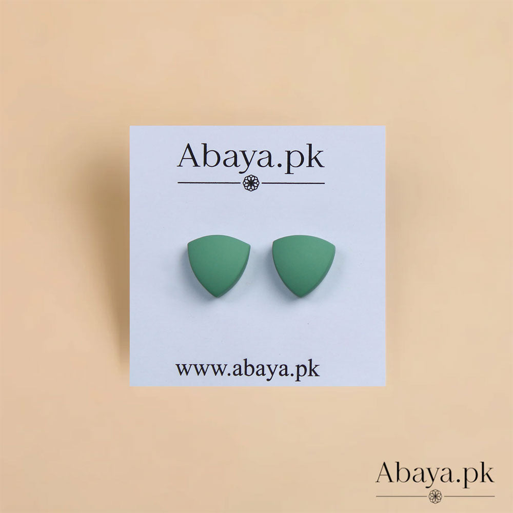 MATTE TRIANGLE - GREEN MAGNET PINS