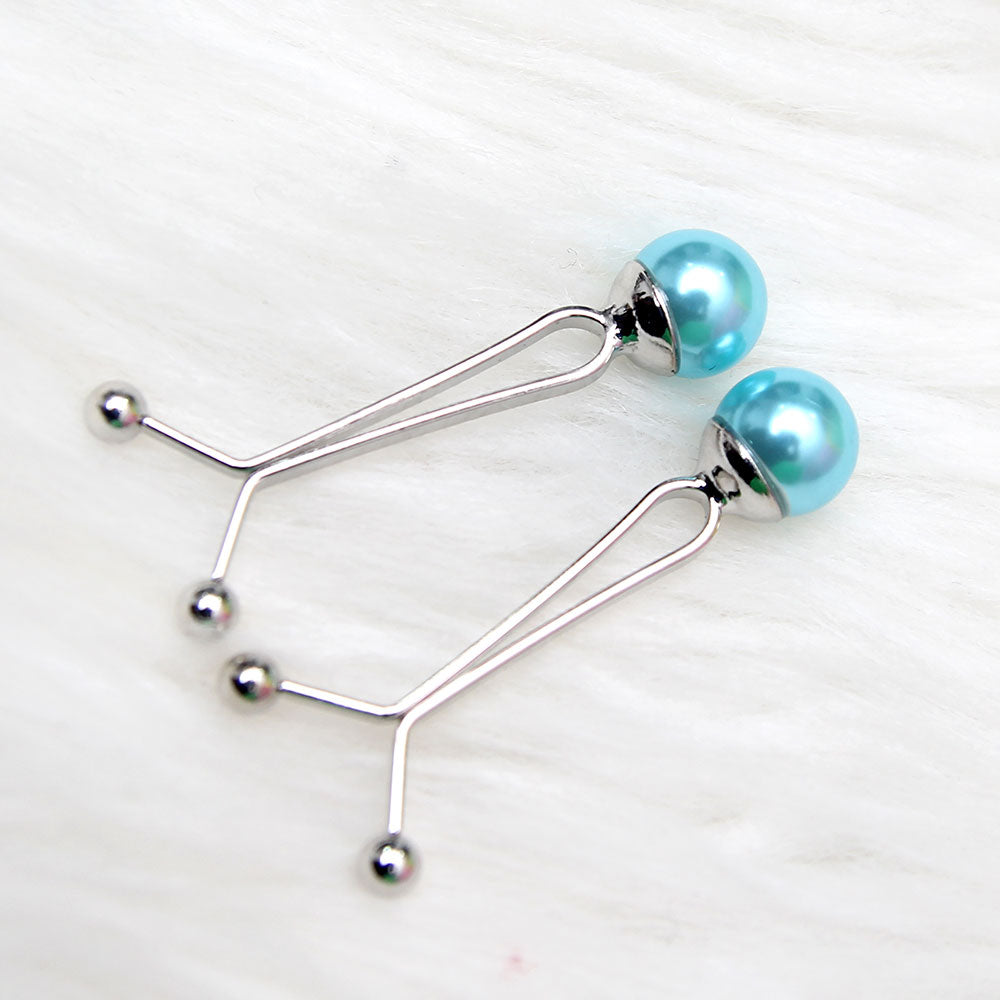 sky blue Scarf pin Z-6