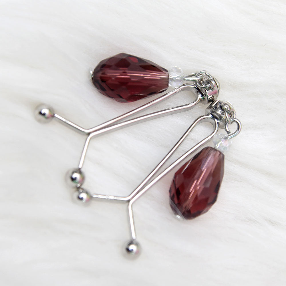 Plum Scarf pin Z-8