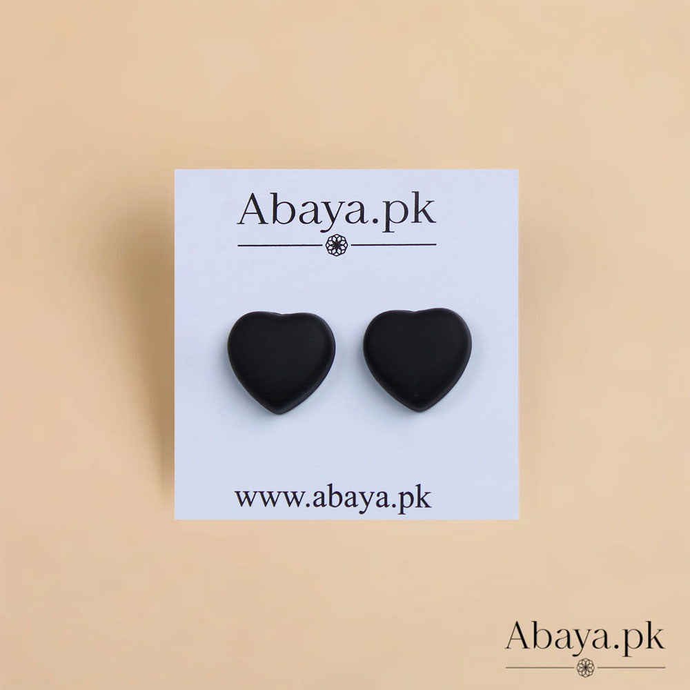 VELVET HEART - BLACK MAGNET PINS
