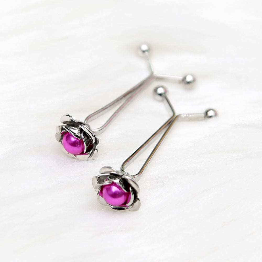 pink Scarf pin Z-7