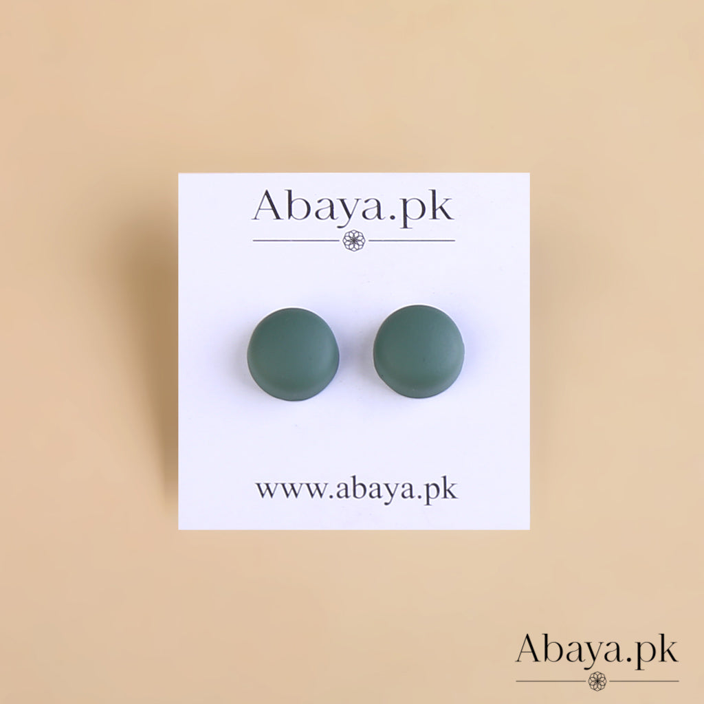 Matte Circlet- Teal Green Magnet Pins