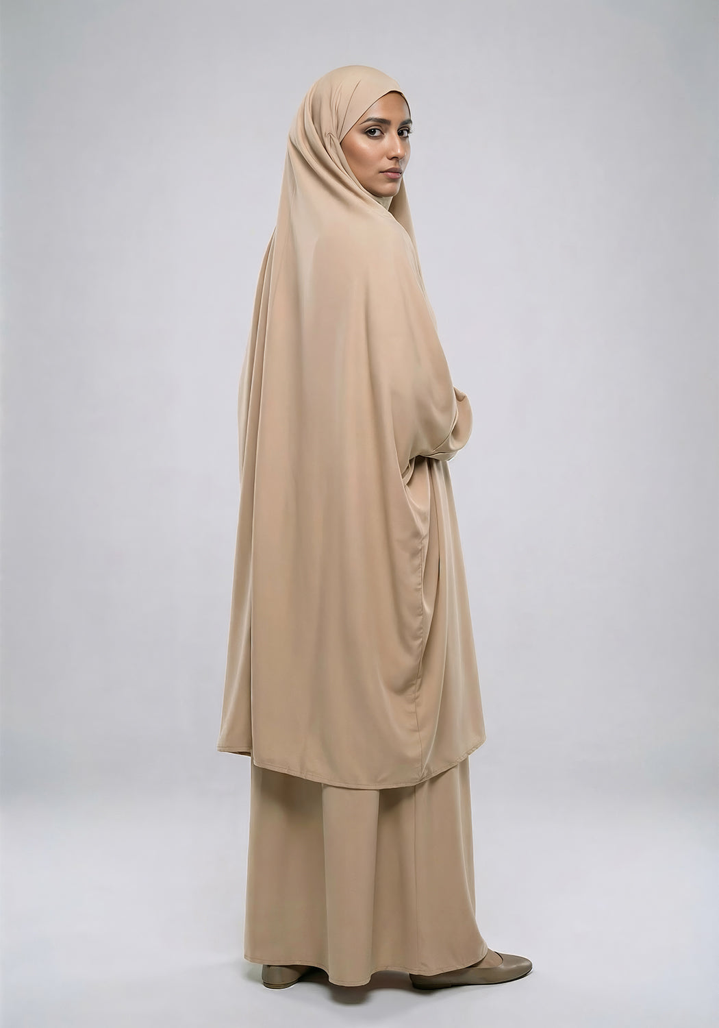 Two-Piece Jilbab - Cream