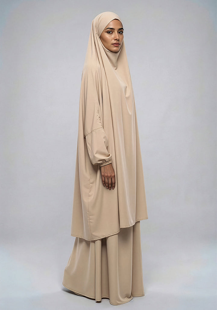 Two-Piece Jilbab - Cream