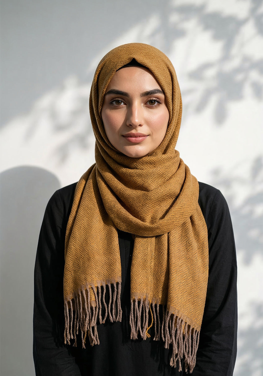 ZigZag Cashmere Hijab - Yellow