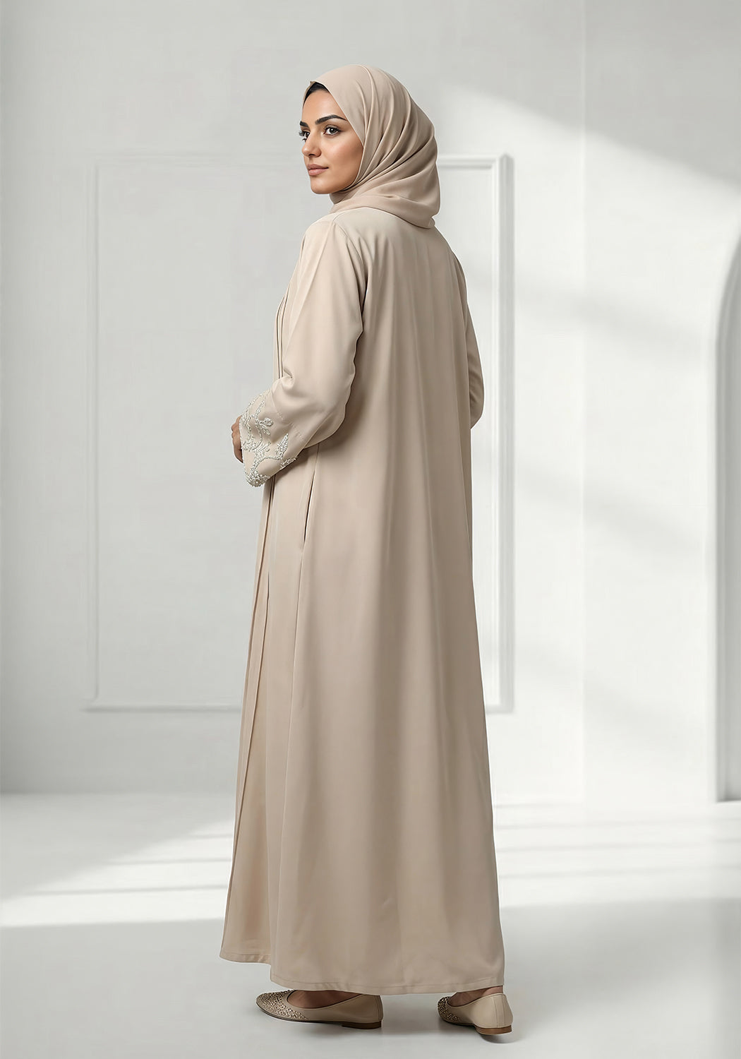 Skin Handwork Abaya