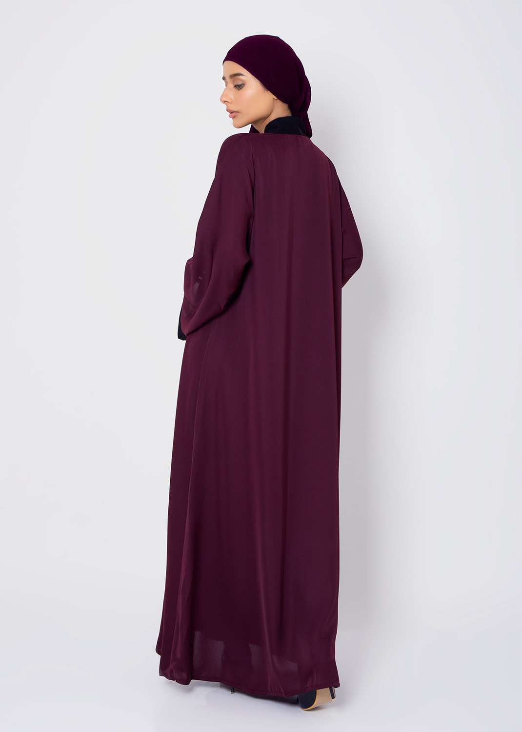Pristine Plum Abaya
