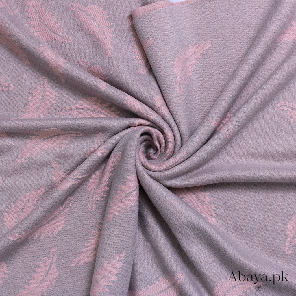 Leaf Cashmere Hijab - Light Grey