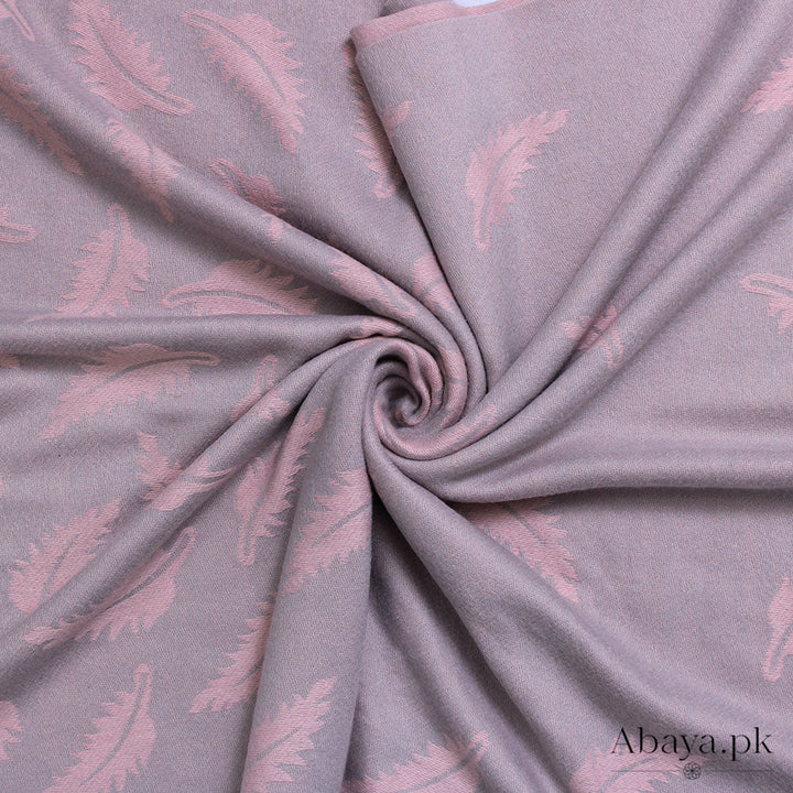 Leaf Cashmere Hijab - Light Grey