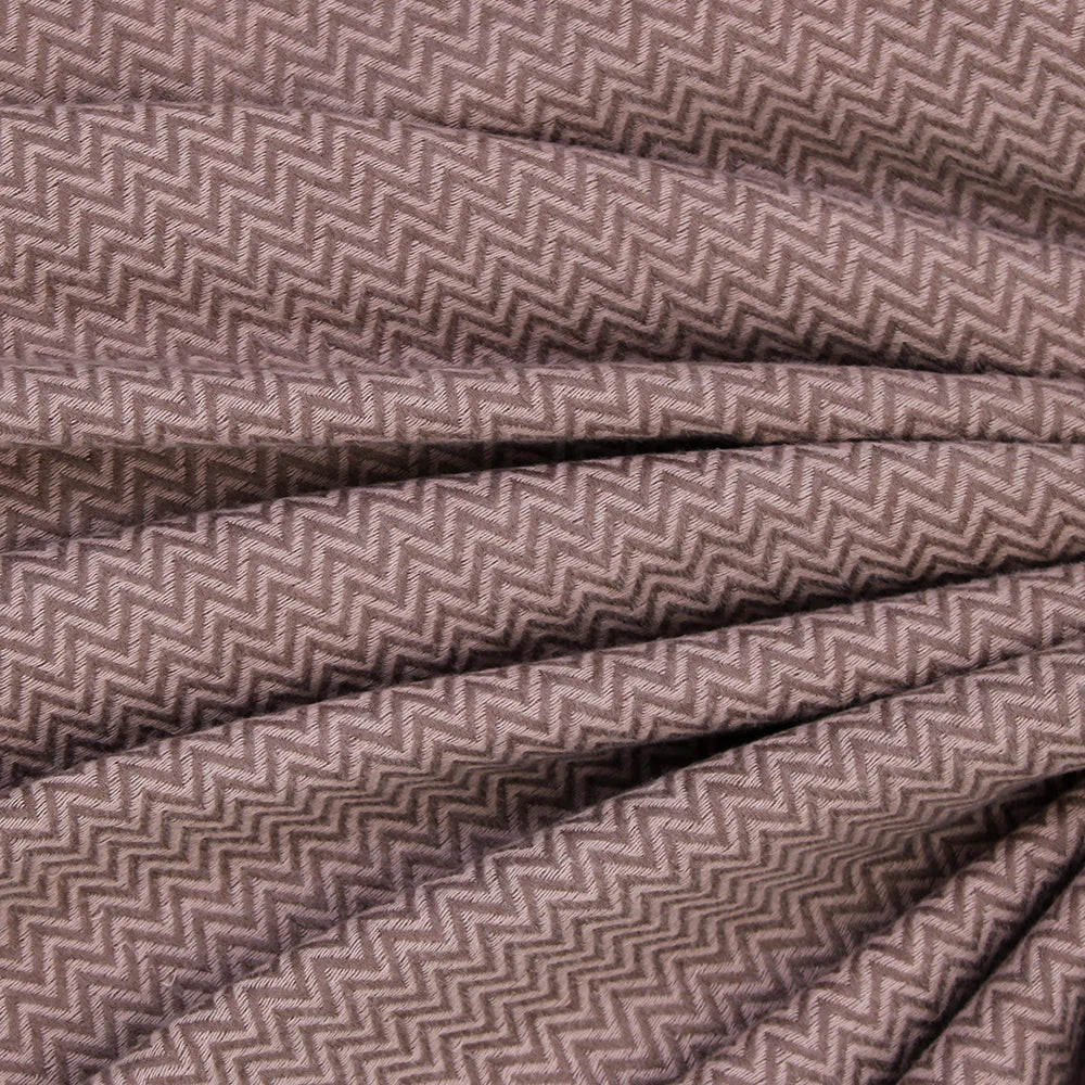ZigZag Cashmere Hijab - Pink-Brown