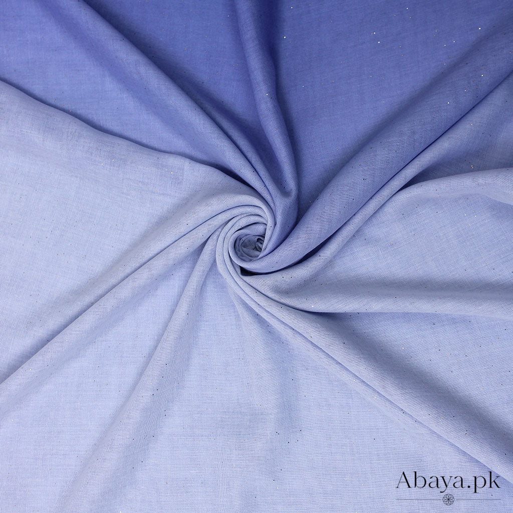 Ombre Lawn Hijab - (White and Purple)
