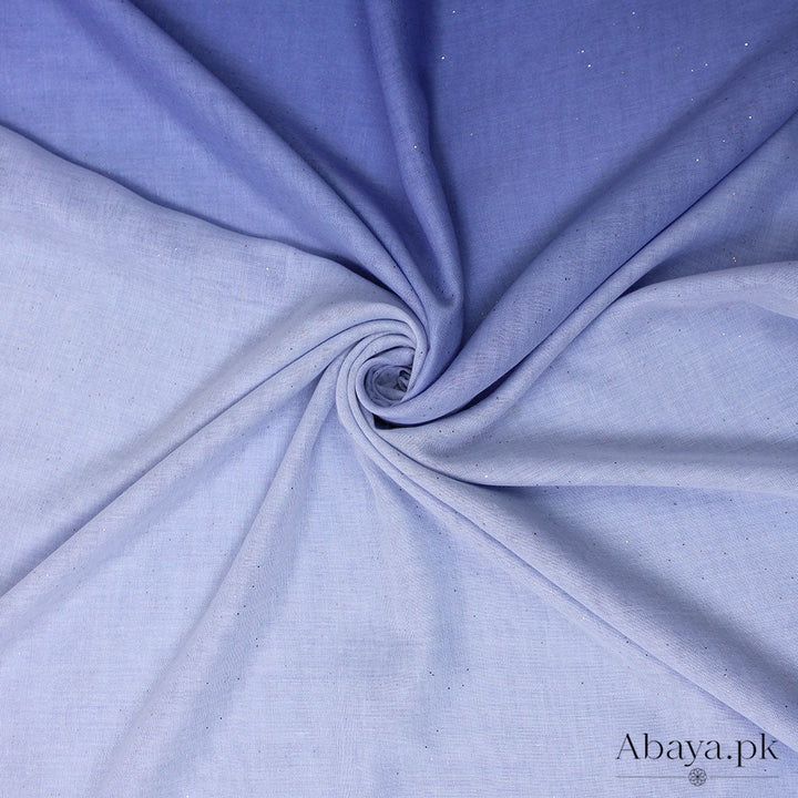 Ombre Lawn Hijab - (White and Purple)