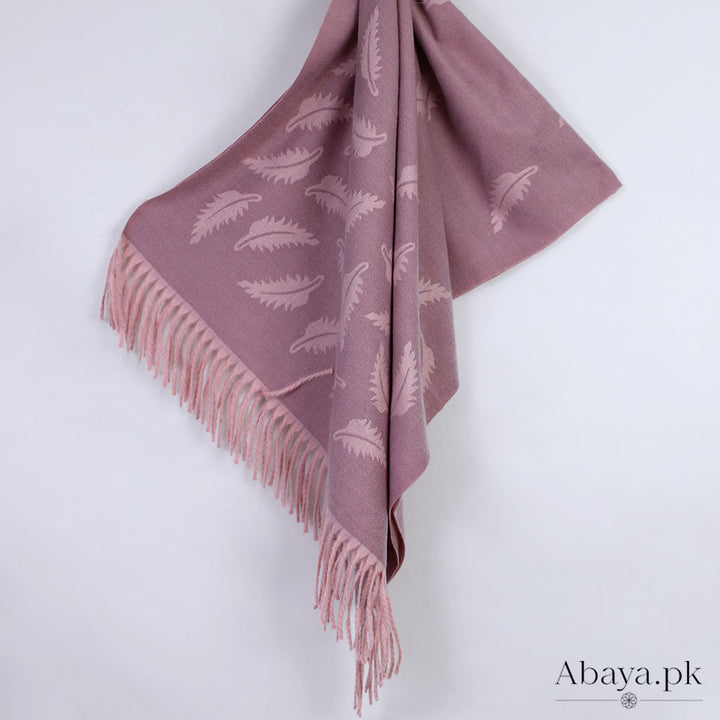 Leaf Cashmere Hijab - Purple