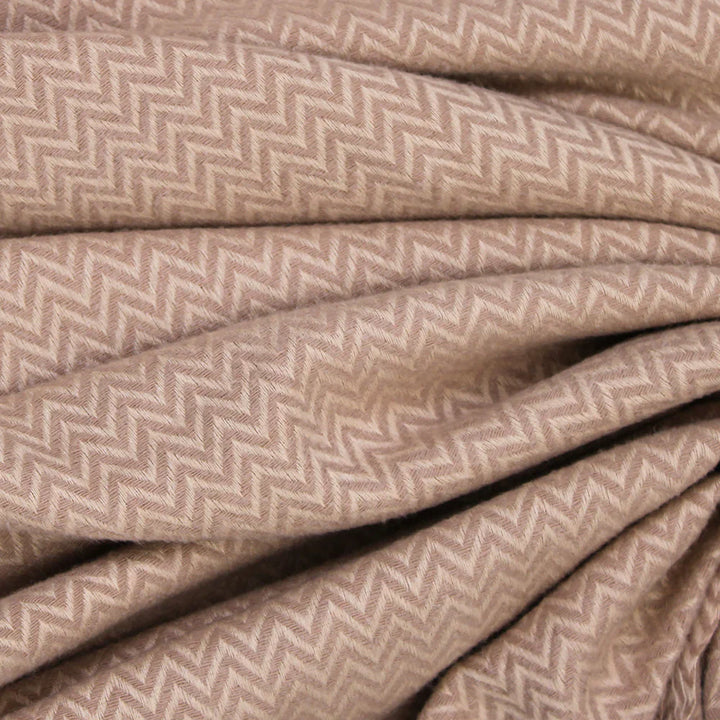ZigZag Cashmere Hijab - Beige