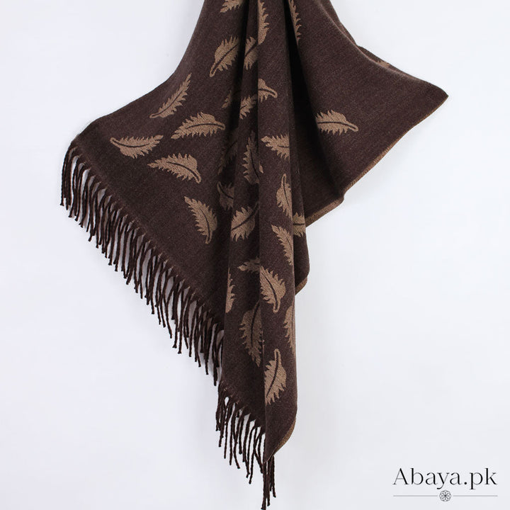 Leaf Cashmere Hijab - Coffee