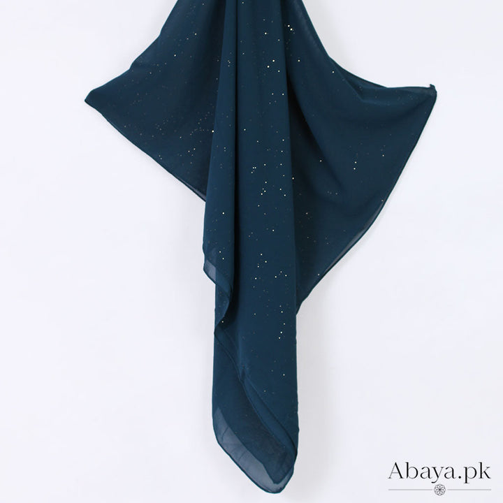 Gleam Chiffon Hijab - Teal