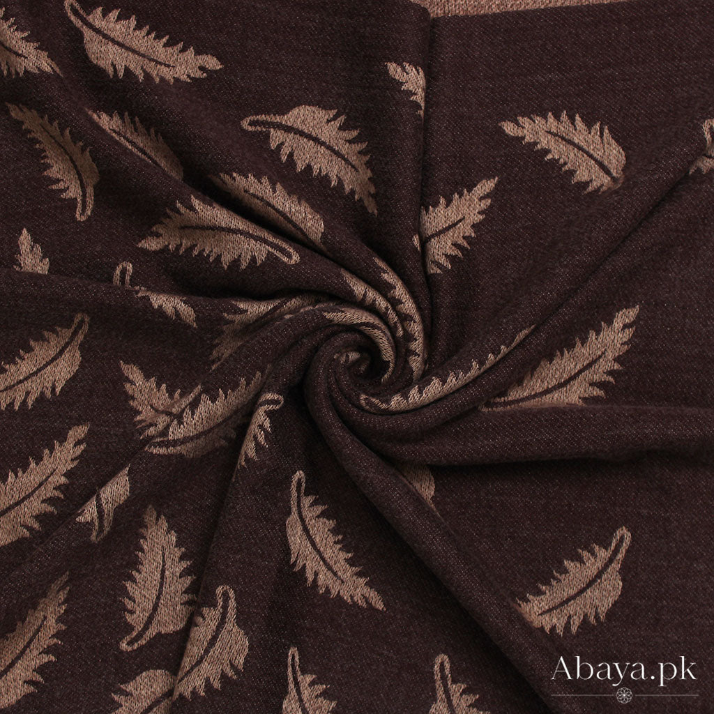 Leaf Cashmere Hijab - Coffee