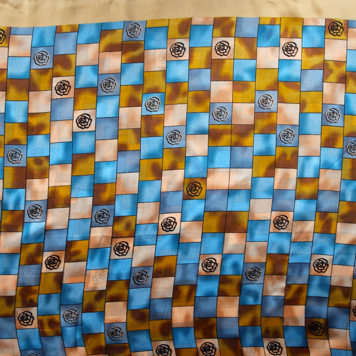 Silk Branded-Golden-Blue
