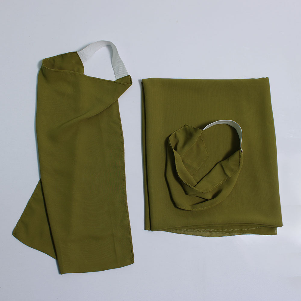 Chiffon 3piece Scraf - Green