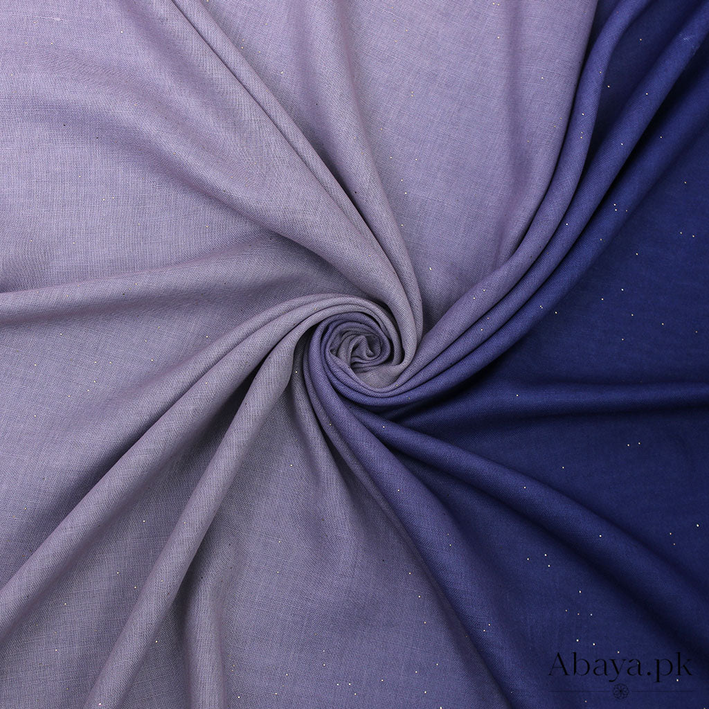 Ombre Lawn Hijab - (Blue and Lilac)