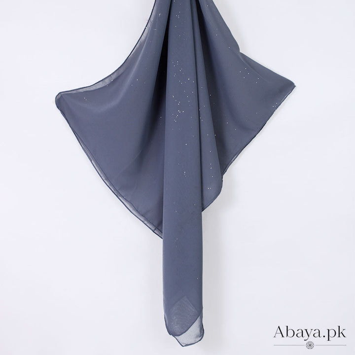 Gleam Chiffon Hijab - Light Grey