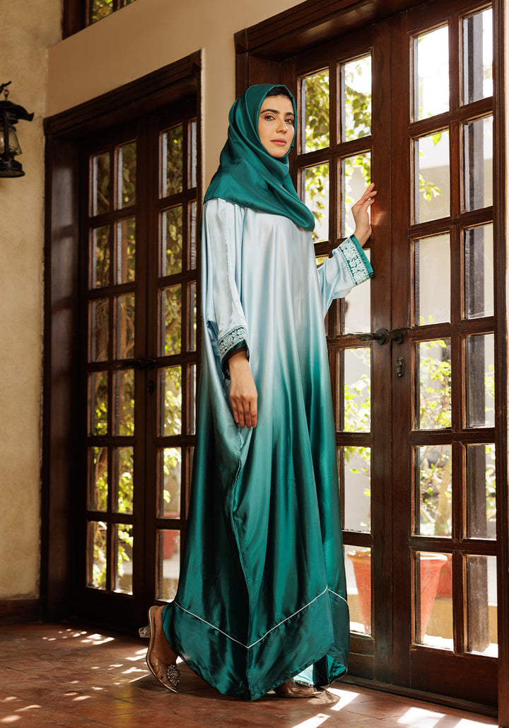 Silk Tie Dye Abaya | Serene Threads