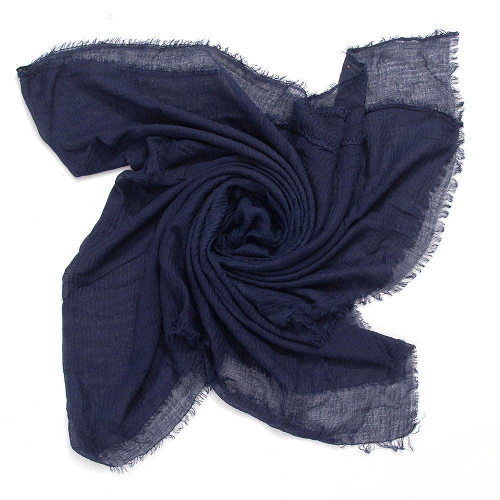 The blue Crimps Hijab