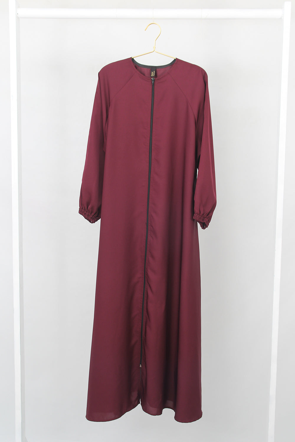 Zipper A-Line Abaya