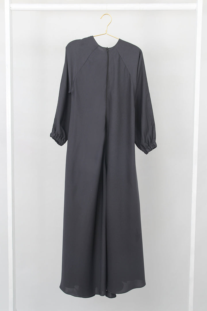 Zipper A-Line Abaya