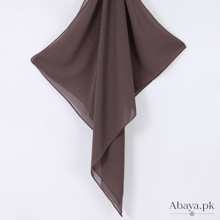 Gleam Chiffon Hijab - Brown