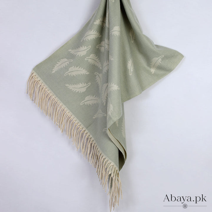 Leaf Cashmere Hijab - Pista