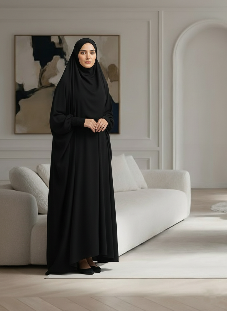 Saudi Jilbab  - Black