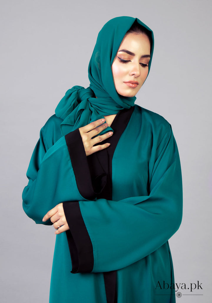 Pristine Teal Abaya