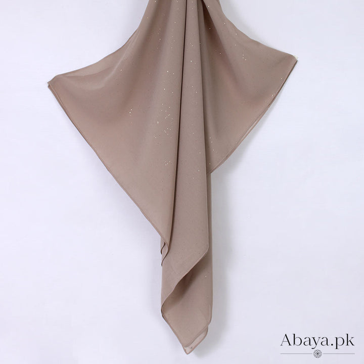 Gleam Chiffon Hijab - Beige