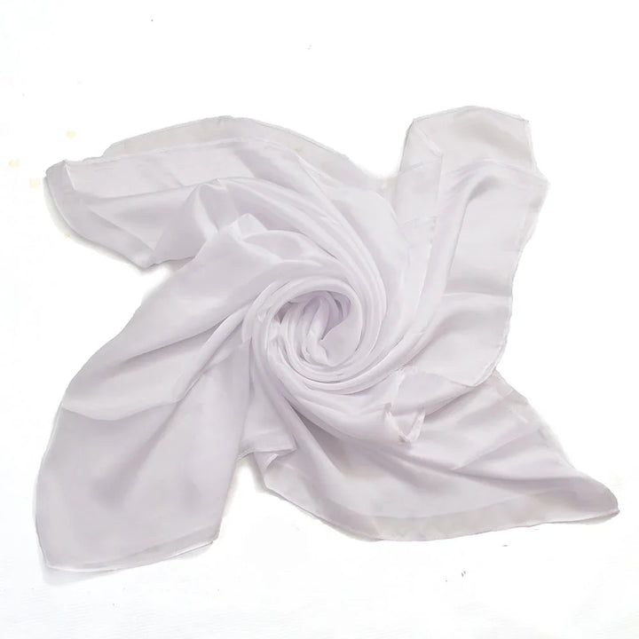 Marketa Silk Hijab - White