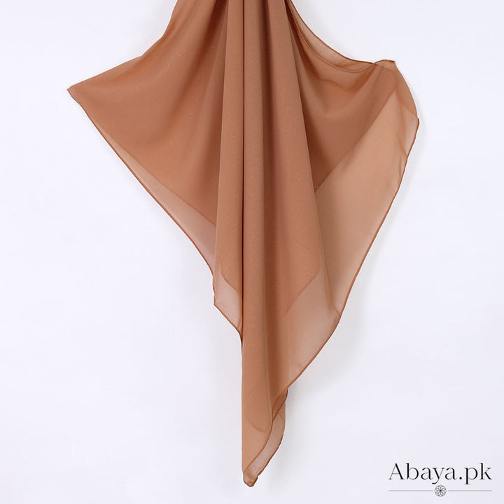 Gleam Chiffon Hijab - Peanut