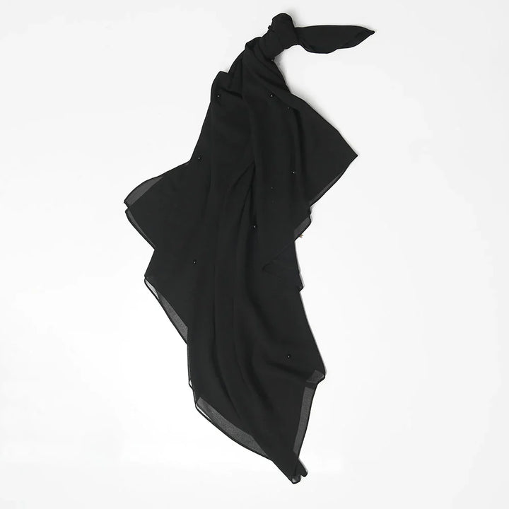 Maya Chiffon Hijabs - Black