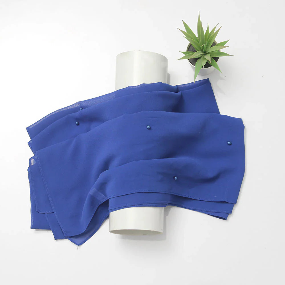 Maya Chiffon Hijabs - Blue