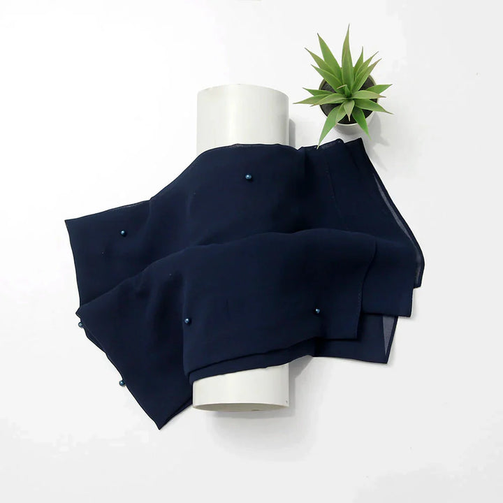 Maya Chiffon Hijabs - Navy Blue
