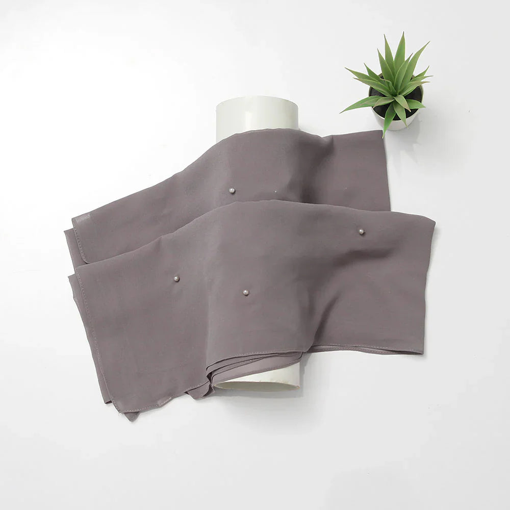 Maya Chiffon Hijabs - Grey