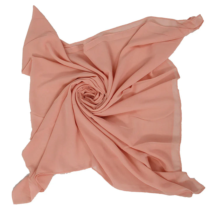 Shades Of Orange Chiffon Hijabs - Light Peach