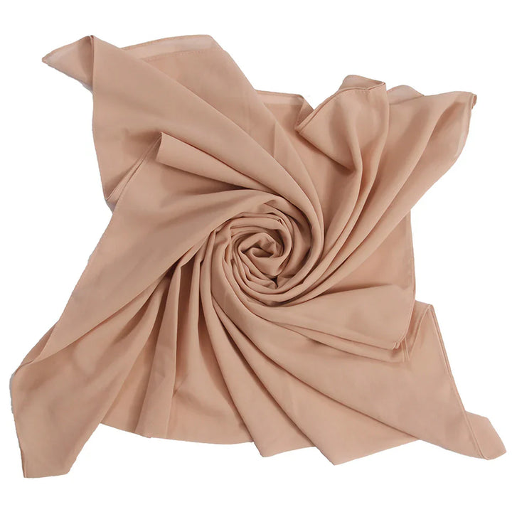 Shades Of Orange Chiffon Hijabs - Fawn