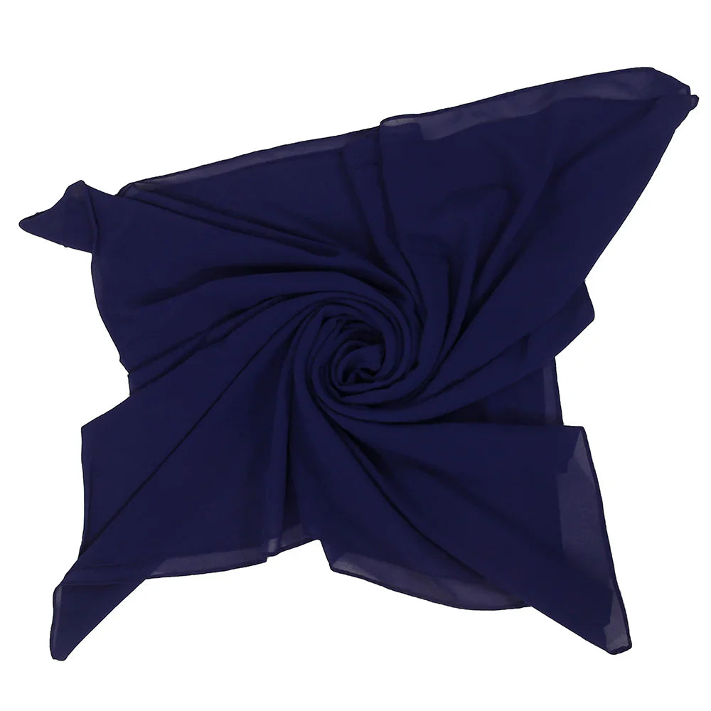 Midnight Chiffon Hijabs - Blue