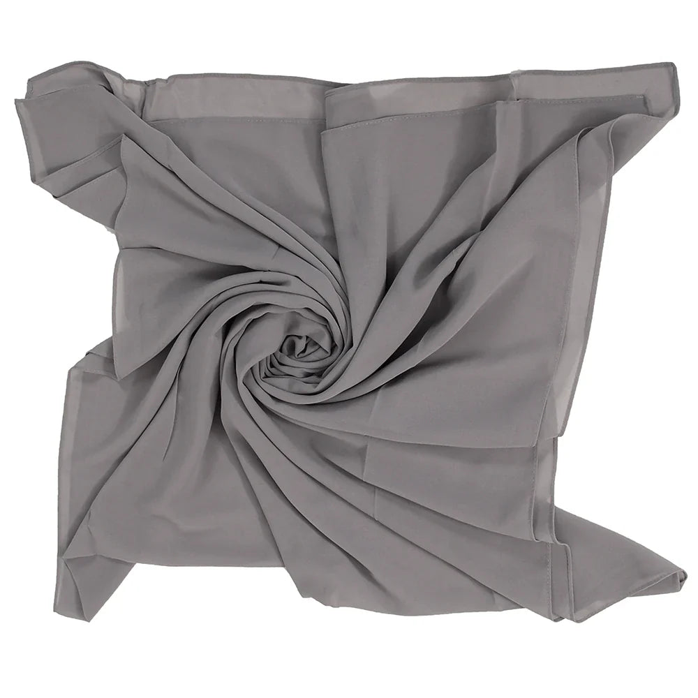 Dusky Chiffon Hijabs - Grey