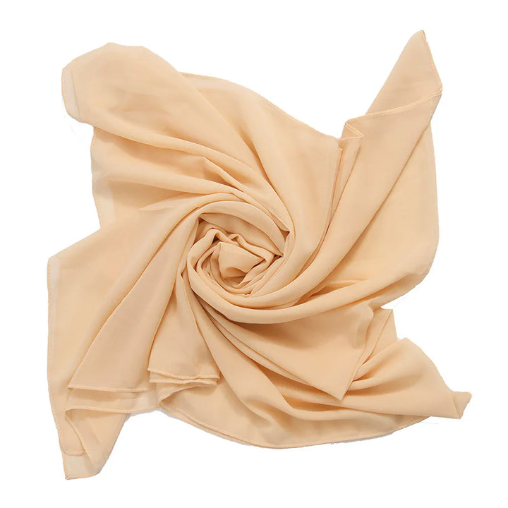 Sandy Chiffon Hijabs - Cream